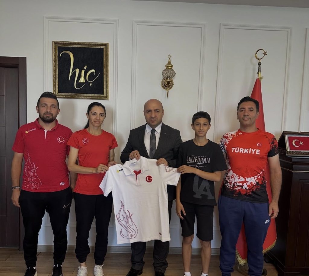 Taner Kaya’dan Kaymakam Abdullah Çiftçi’ye Atletizm Ziyareti