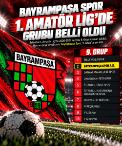 Bayrampaşa Spor’un 1. Amatör Lig’deki Rakipleri Belli Oldu