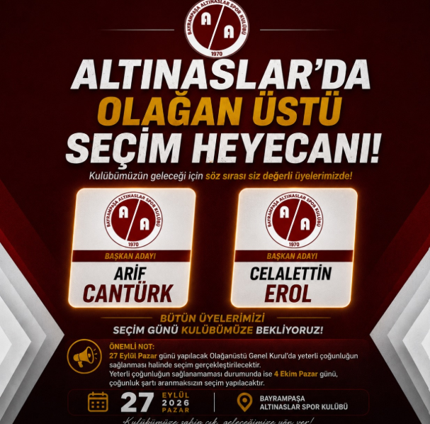 Altınaslar Spor Kulübü Olağanüstü Genel Kurul’a Gidiyor
