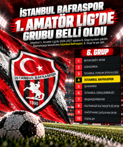 İstanbul Bafraspor’un 1. Amatör Lig’deki Rakipleri Belli Oldu