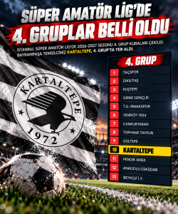 Kartaltepespor’un Süper Amatör Lig’deki Rakipleri Belli Oldu
