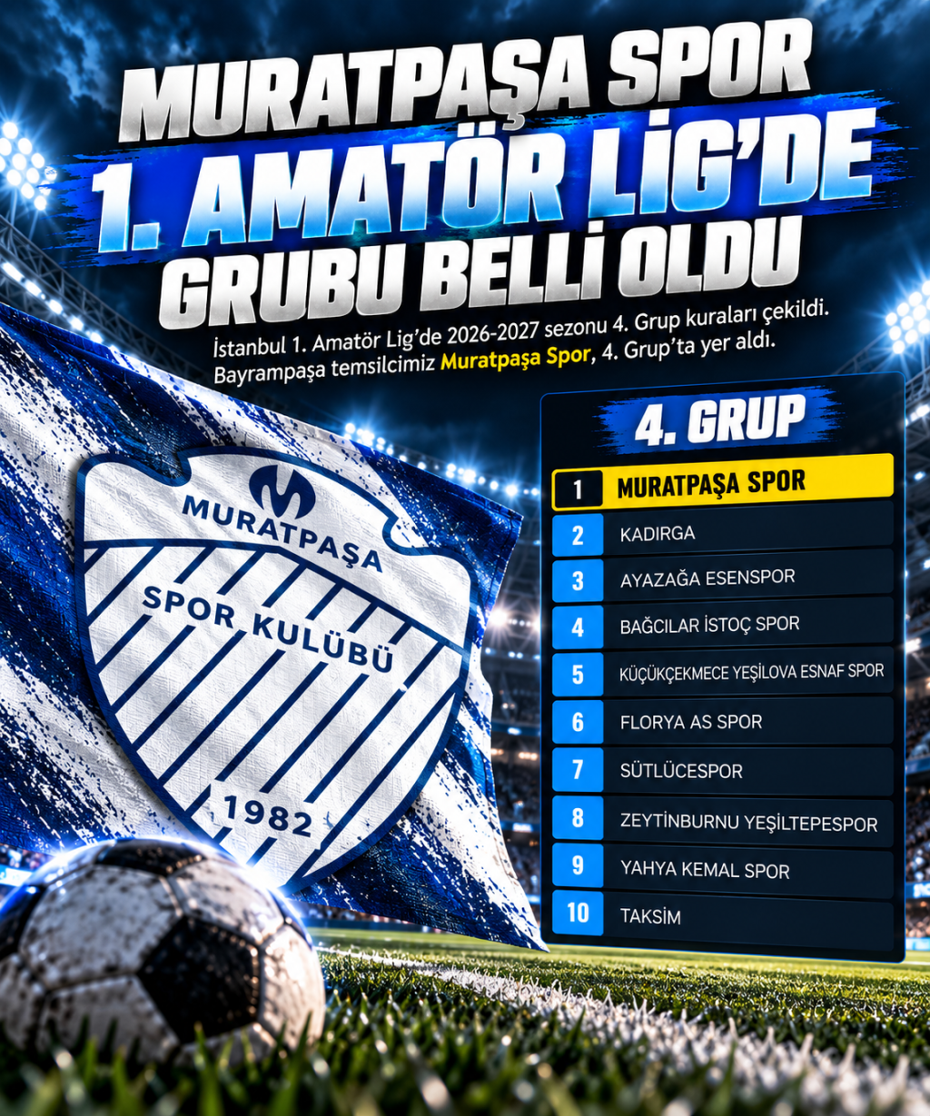 Muratpaşa Spor’un 1. Amatör Lig’deki Rakipleri Belli Oldu