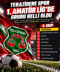 Teraziderespor’un 1. Amatör Lig’deki Rakipleri Belli Oldu