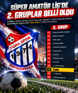 Tunaspor’un Süper Amatör Lig’deki Rakipleri Belli Oldu