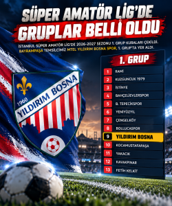 MTEL Yıldırım Bosna’nın Süper Amatör Lig’deki Rakipleri Belli Oldu